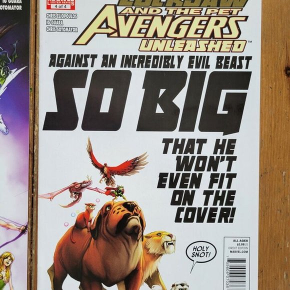 "Lockjaw & the Pet Avengers Unleashed" Comic Books 1-4 Complete Set - Frog Thor! - Picture 6 of 6